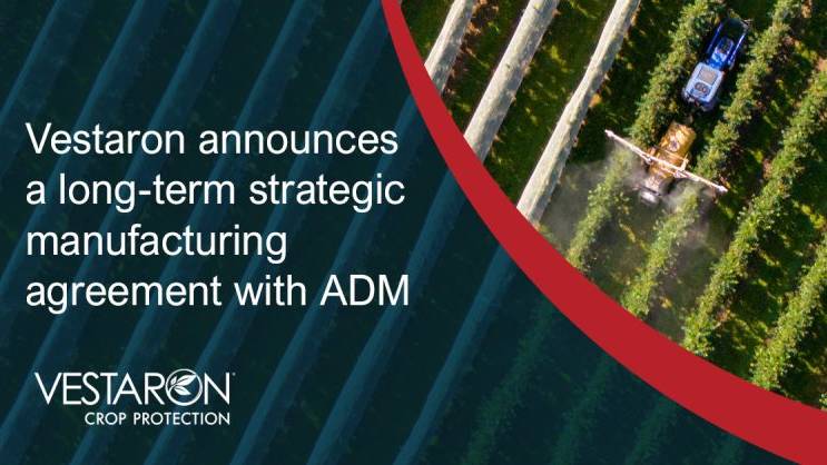 Vestaron Forms Strategic Collaboration with ADM for Production of Peptide-Based Crop Protection Products